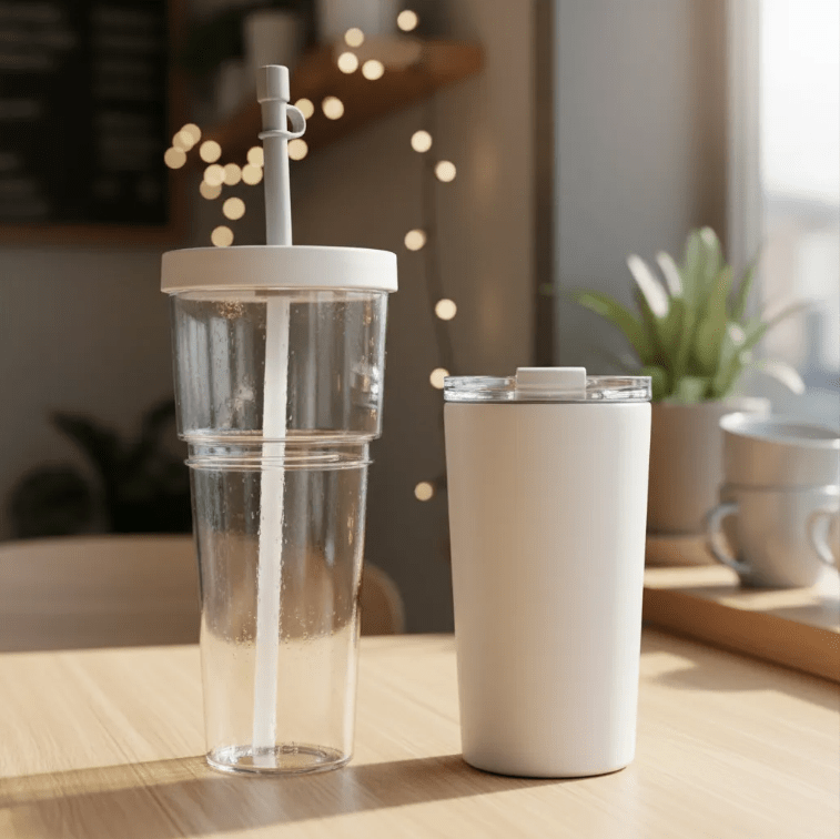 Vaso Termo 2 en 1 Acero Inoxidable Marina Blanco 845ml/520ml Asobu - shop_name