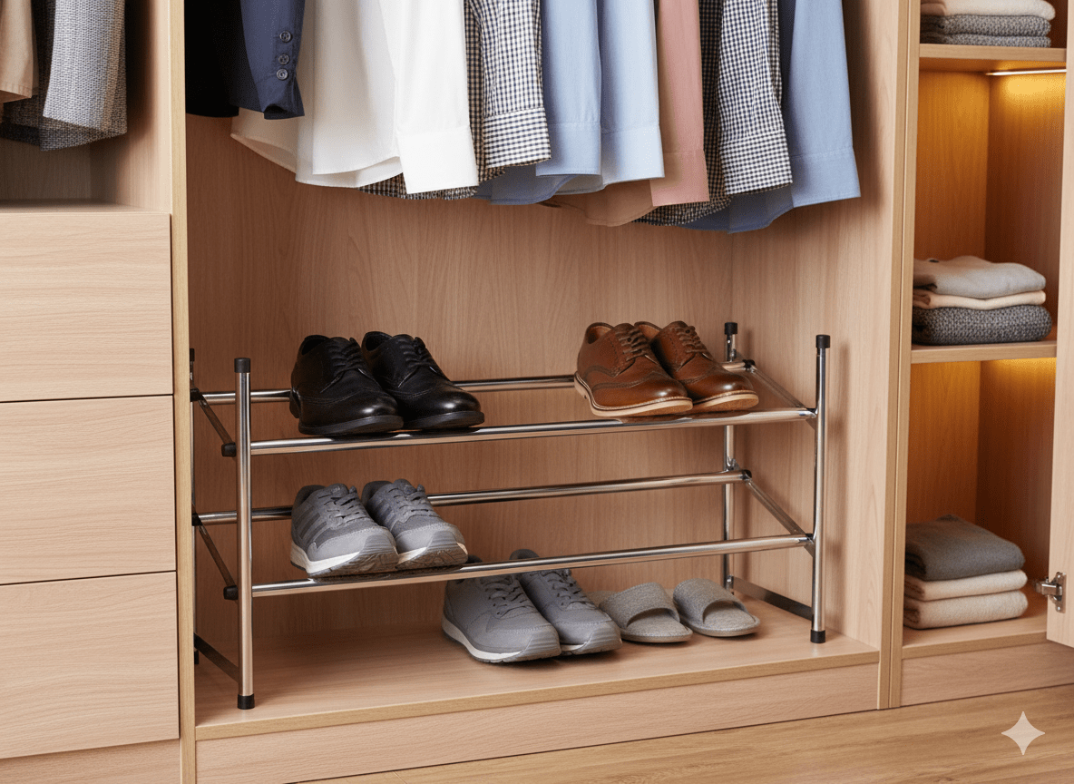 Zapatera Expandible Acero Inoxidable Honey Can Do - shop_name