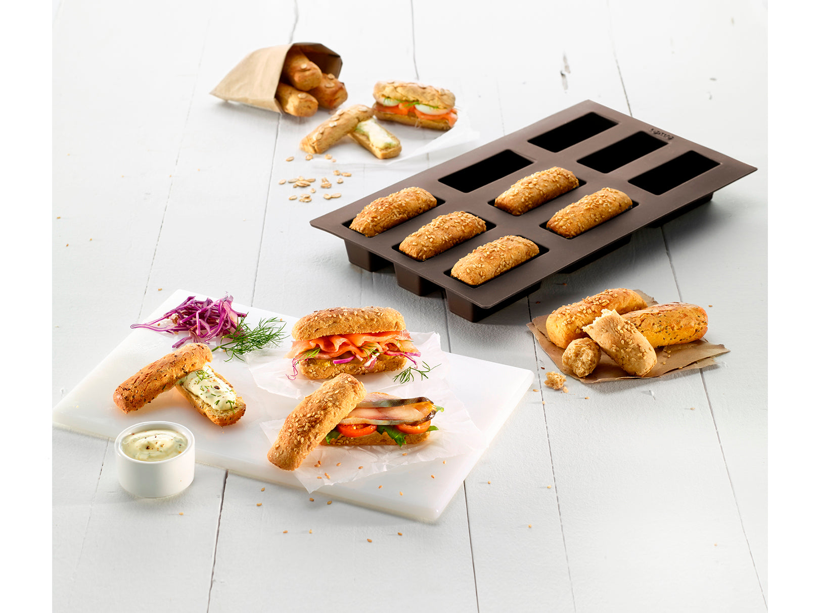 molde aperitivos panques, molde silicon 9 porciones, molde silicona 9 porciones, molde horno, molde hornear, molde rojo silicona reposteria, reposteria, reposteria lekue, molde horno pan, molde panque