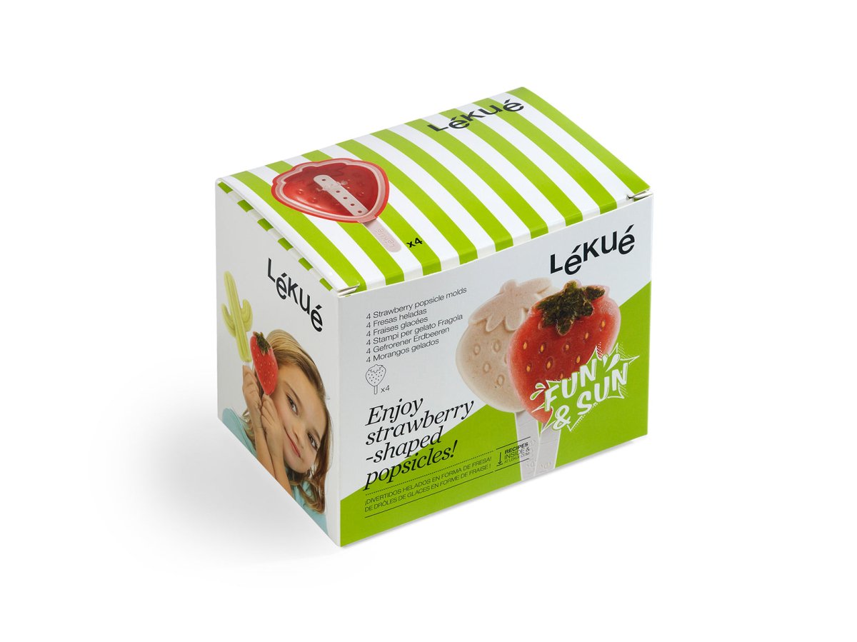 4 Moldes de Fresa para Paletas de Hielo Lékue - shop_name