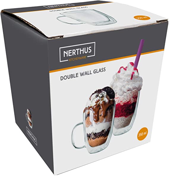 Taza de Doble Pared con asa 350ml de Nerthus