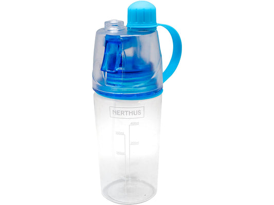 botella deportiva, botella agua, bottle, shaker, botella plastico agua, botella spray incluido, botella plastico deportiva azul, botella azul, botella plastico azul