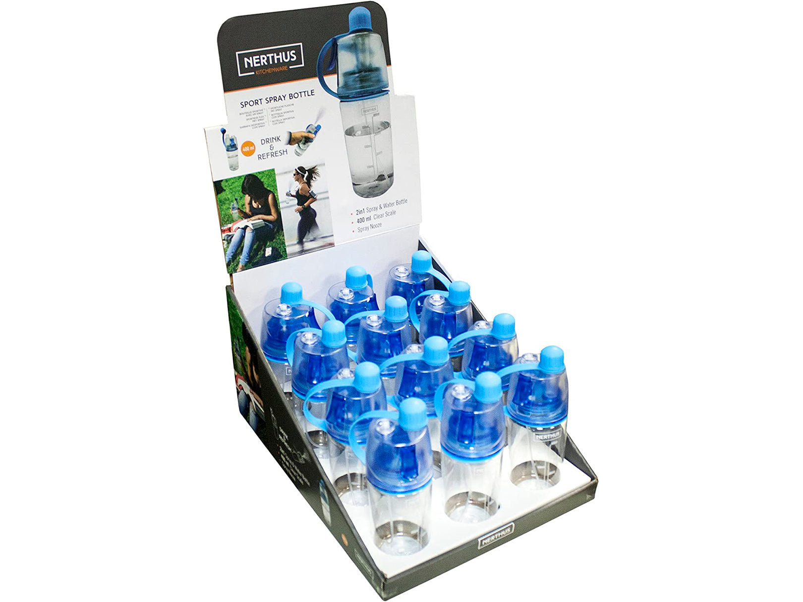 botella ejercicio, botella gym, botella deportiva, botella agua, bottle, shaker, botella plastico agua, botella spray incluido, botella plastico deportiva azul, botella azul, botella plastico azul