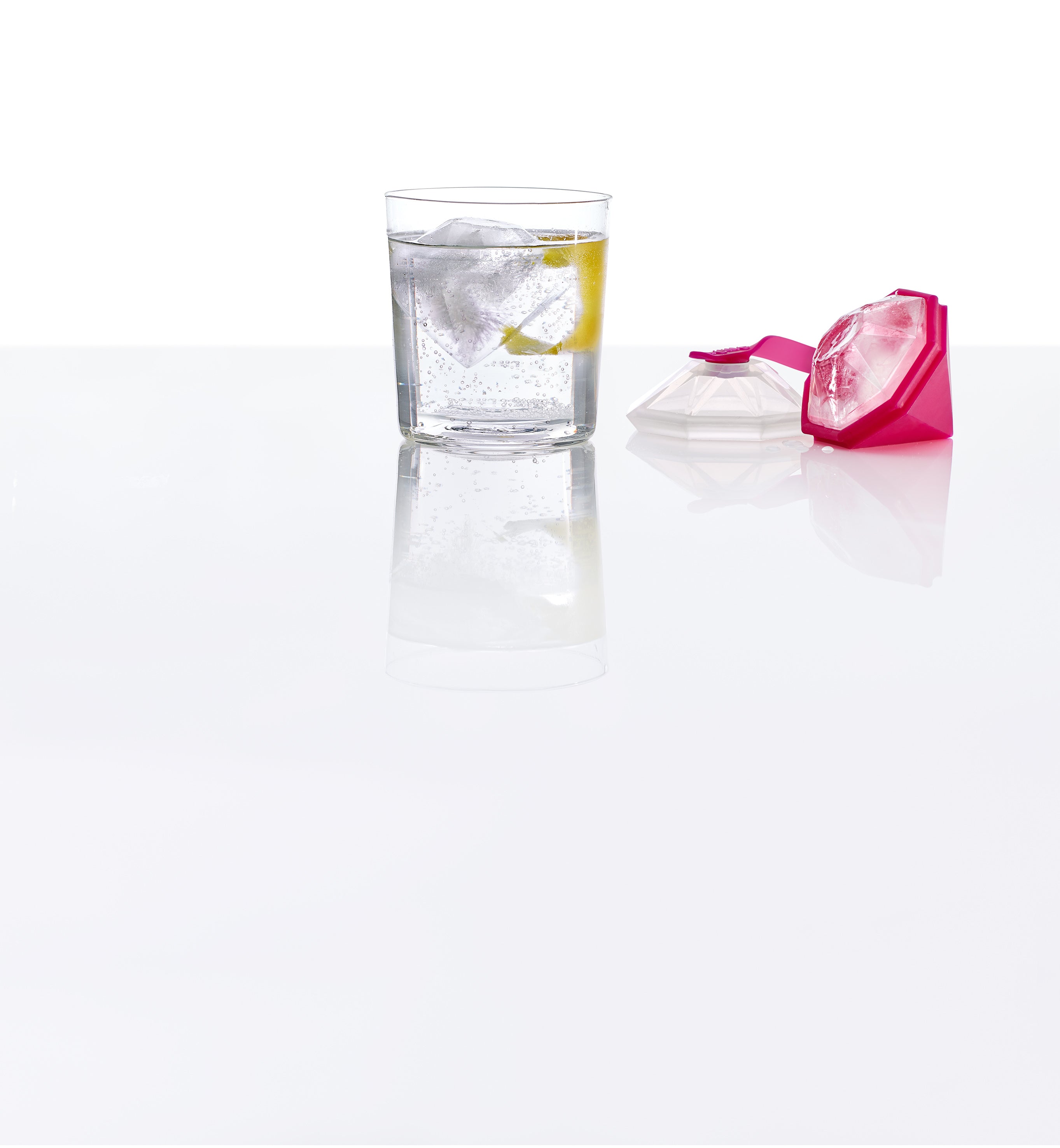 Molde Ice Diamond Magenta Traslúcido Lékué