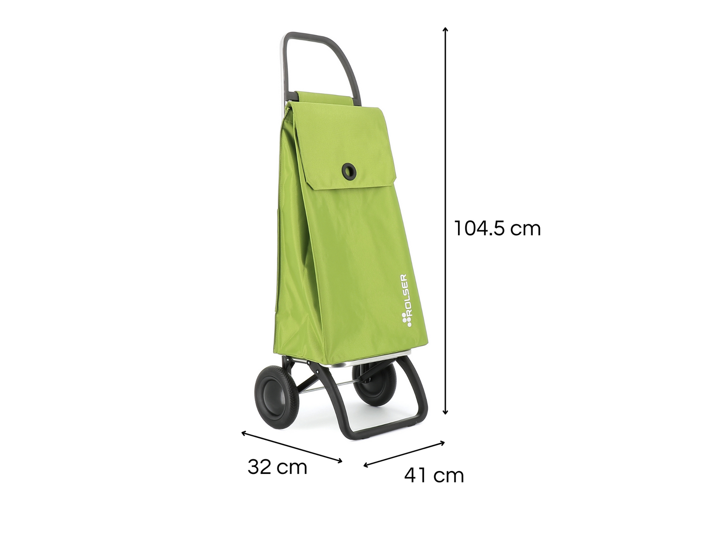 Carrito Compras Plegable Akanto MF2L verde Lima de Rolser