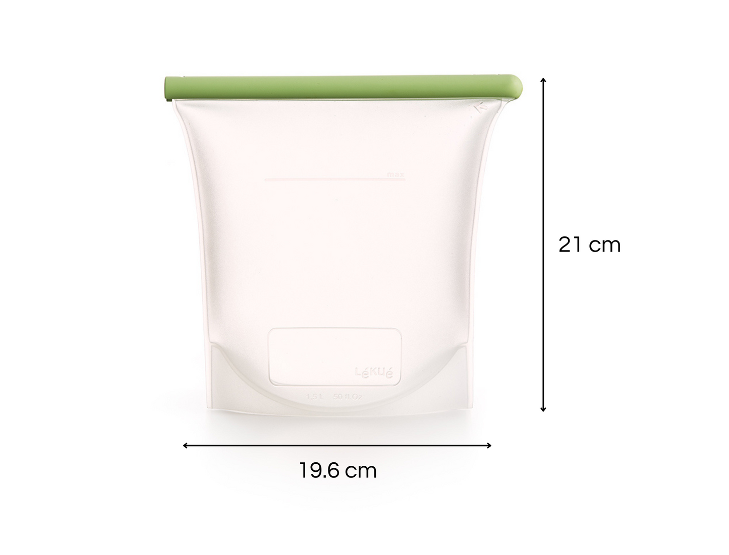 1 Bolsa reutilizable de silicona de Lékué 1500ml