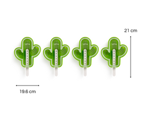 4 Moldes para hacer paletas de hielo Cactus de Lékué
