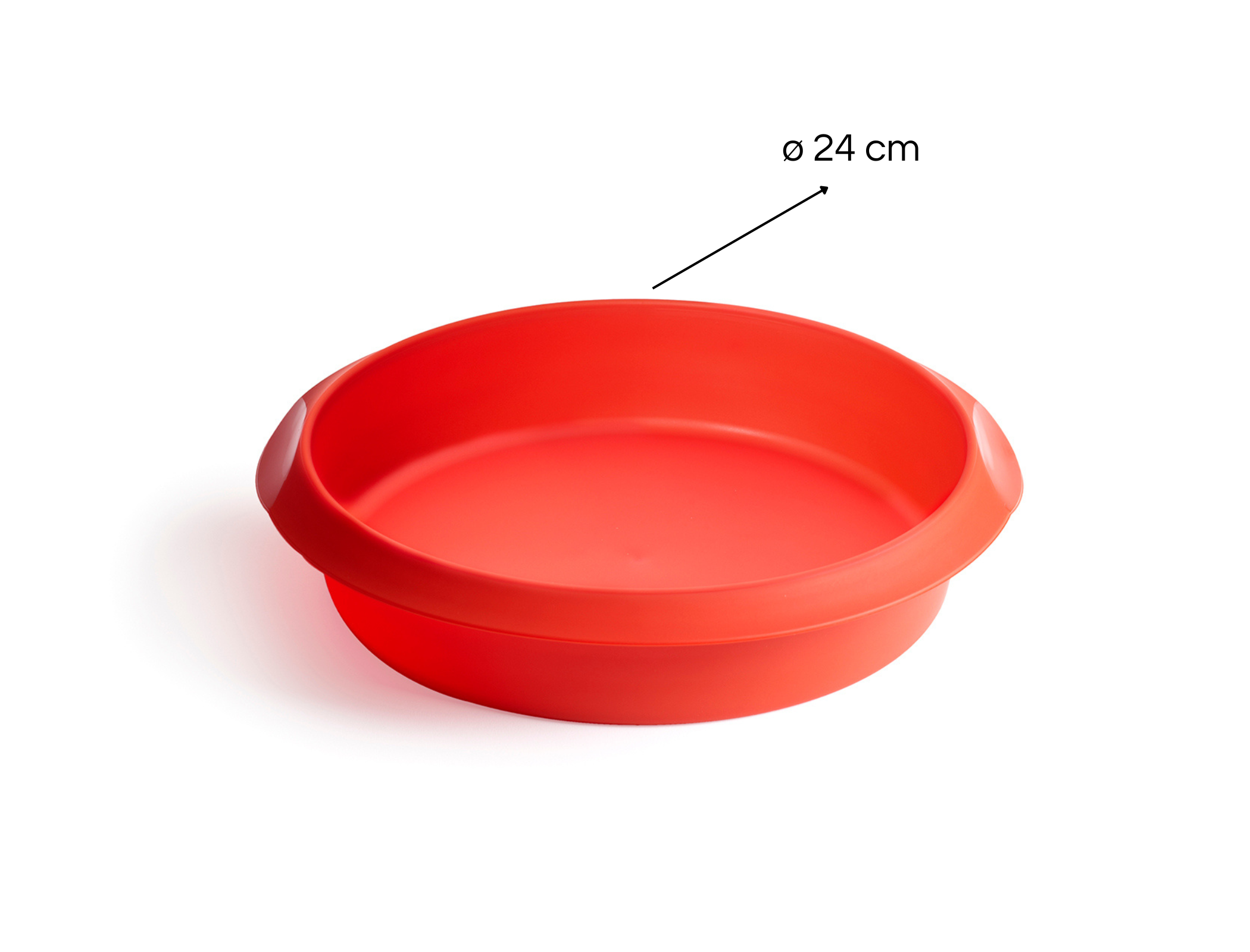 Molde Circular Clásico para Hornear 24 cm Silicona Platino Lékué