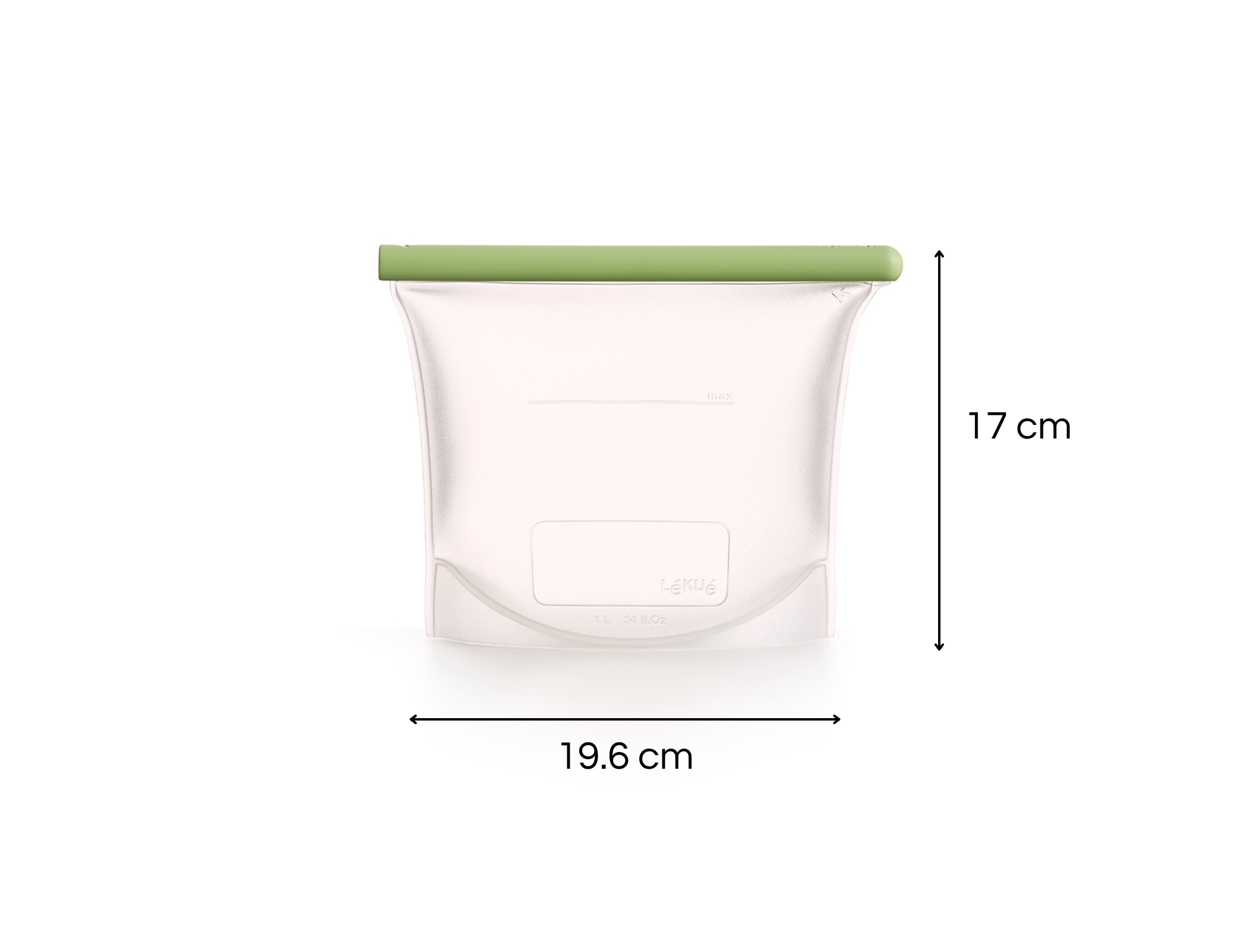 Bolsa Reutilizable 1000 ml Silicona Platino Lékué
