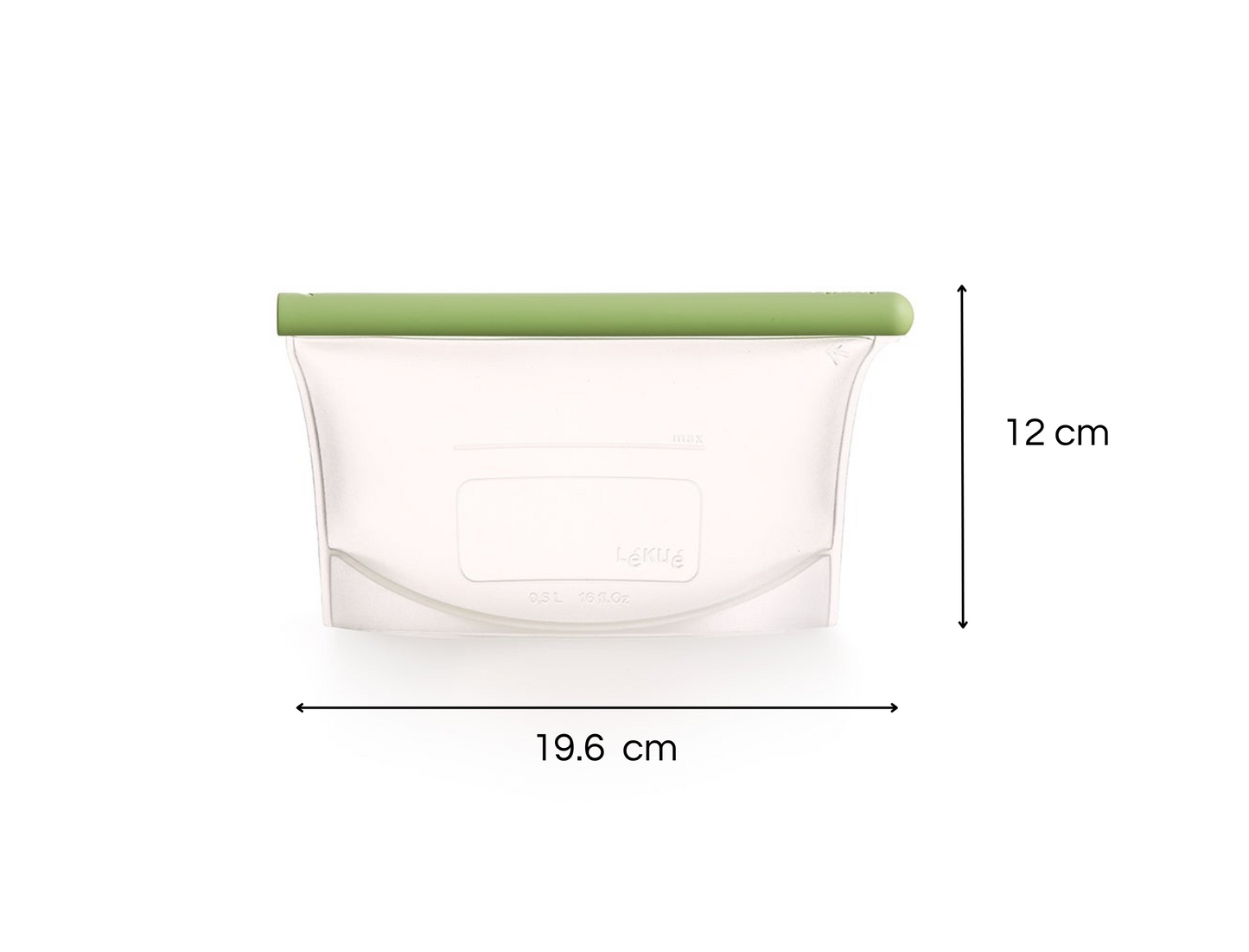 1 Bolsa reutilizable de silicona de Lékué 500ml