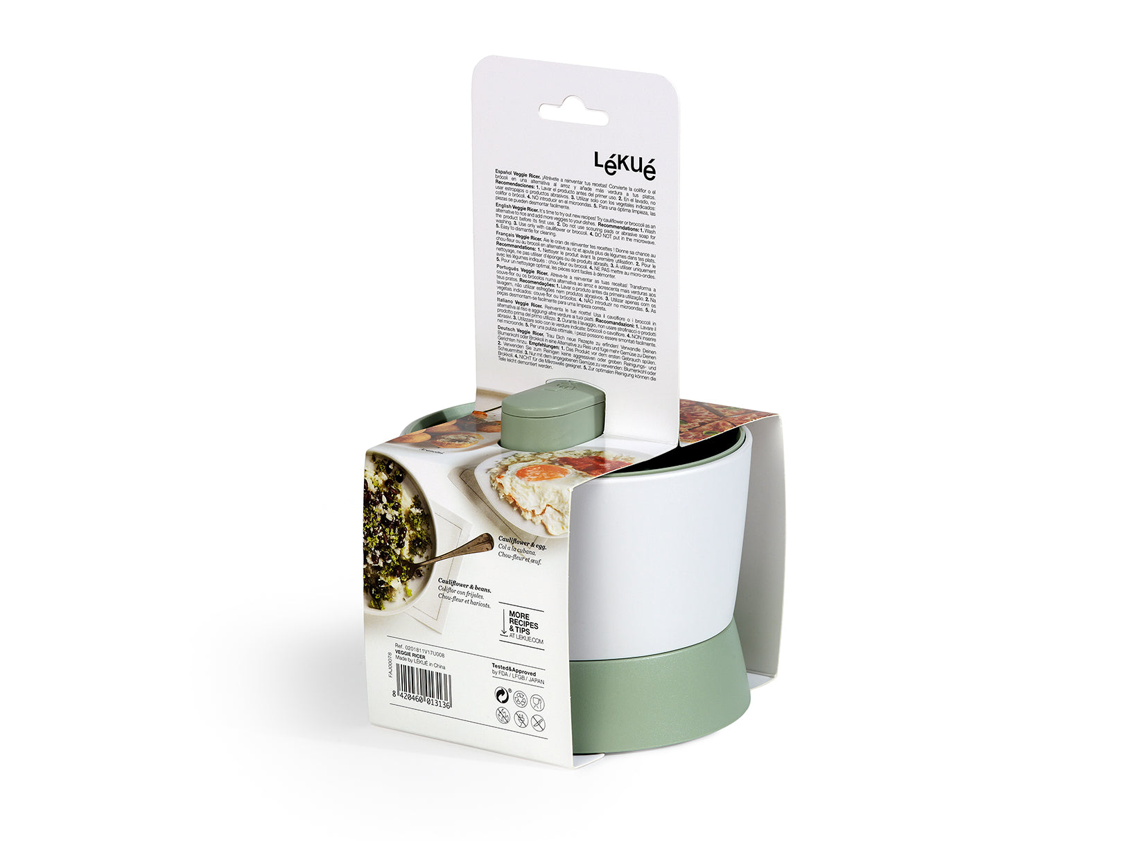 lekue veggi ricer, veggie ricer, cortador vegetales, arroz coliflor, arroz brocoli, cortador y triturador vegetales, cortador vegetales lekue, triturador vegetales 