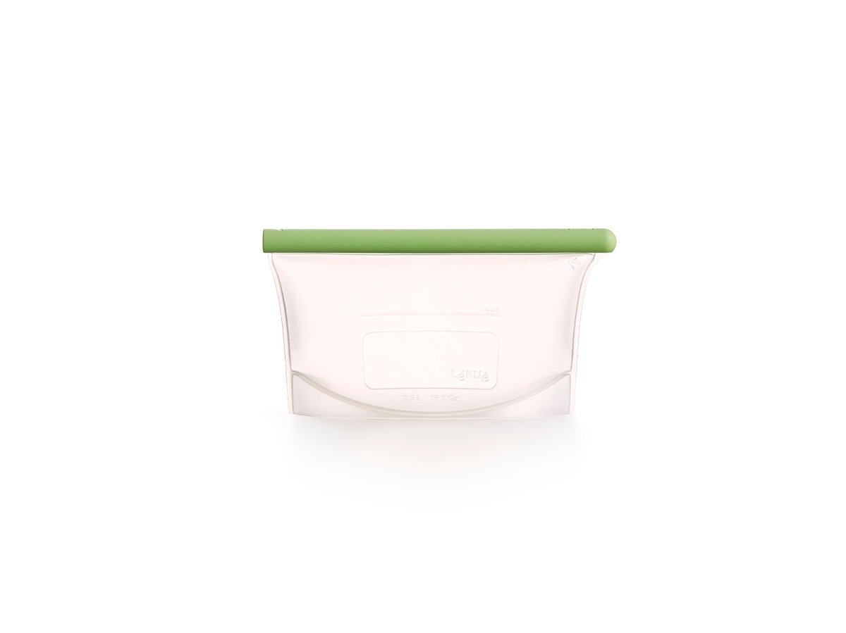 Bolsa Reutilizable 500ml Silicona Platino Lékué - shop_name