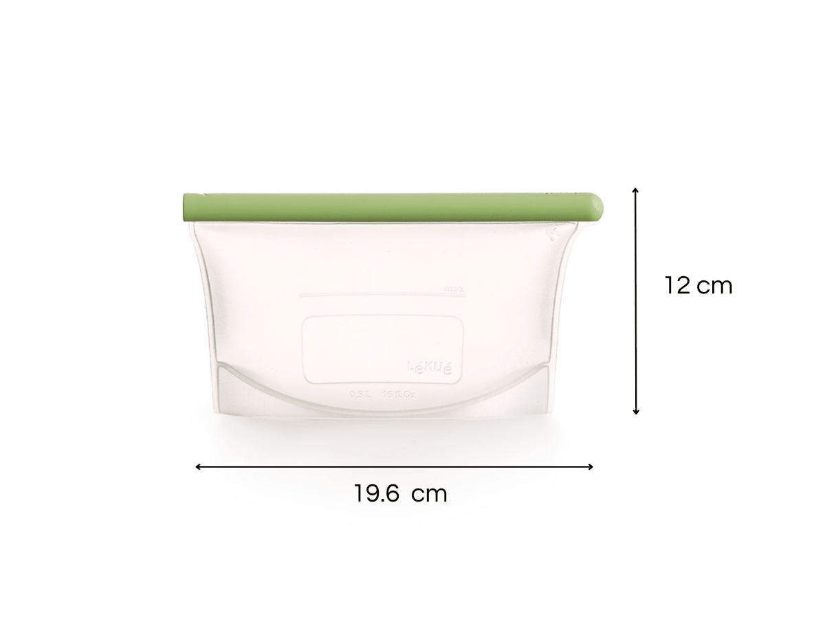 Bolsa Reutilizable 500ml Silicona Platino Lékué - shop_name