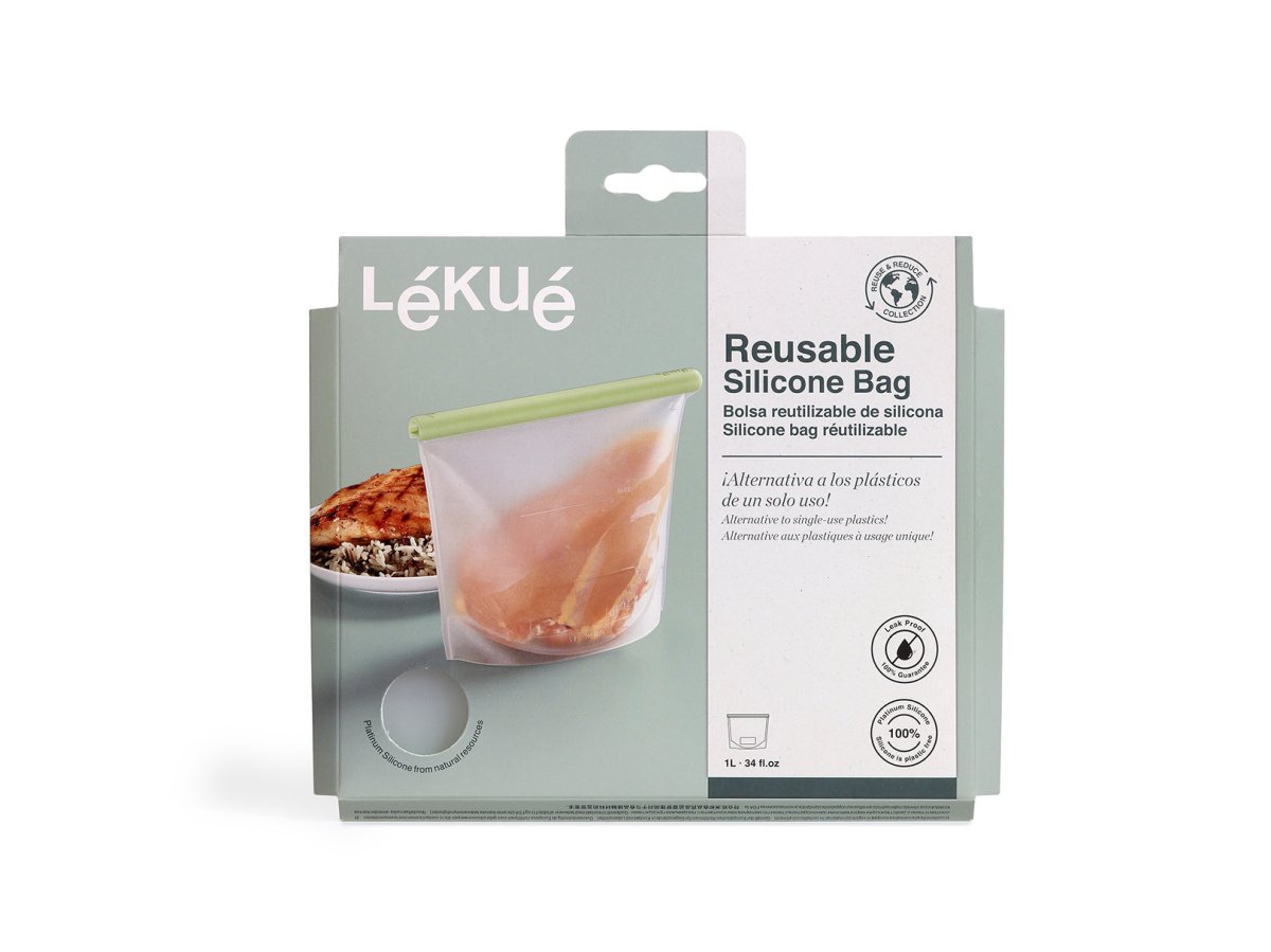 Bolsa Reutilizable de Silicona Platino 1000 ml Lékué - shop_name