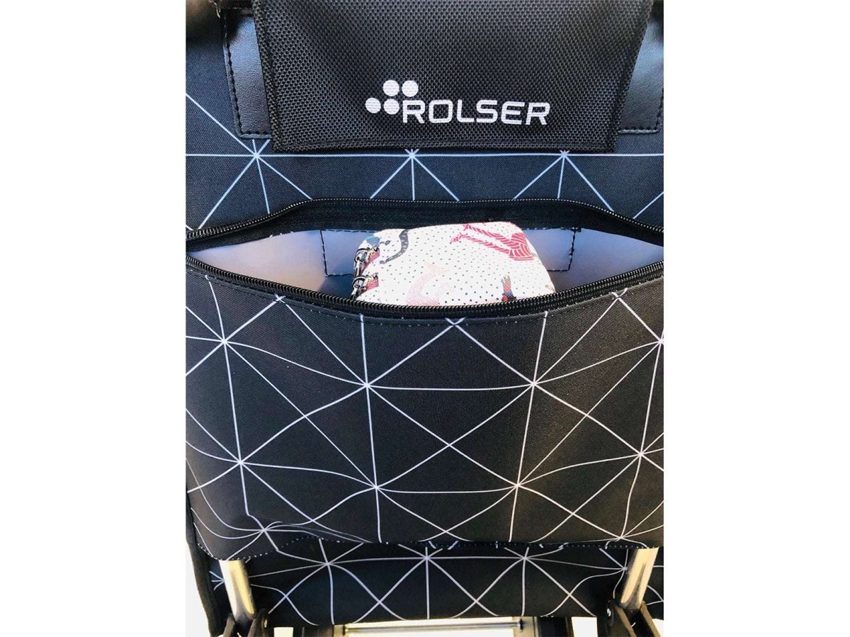 Carrito Plegable de Compras ROLSER con Bolsa Negra de 26 Litros - shop_name