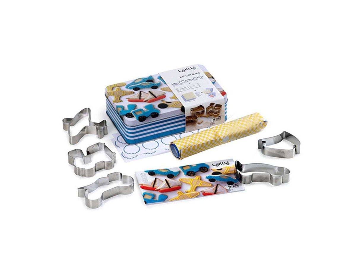 Kit para Hacer Galletas de Transportes para Niños Lékué - shop_name