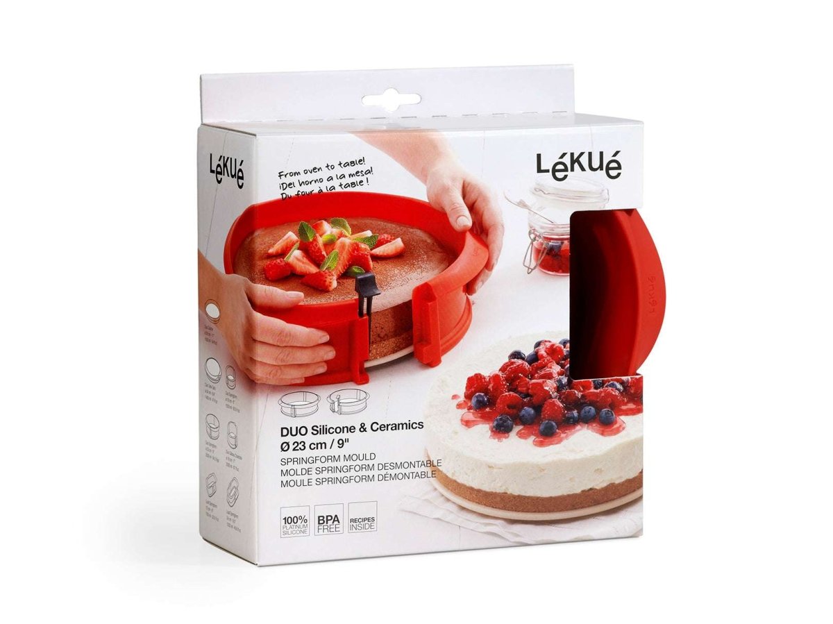 Molde Desmontable Circular Silicona Platino Rojo 23 cm Lékué - shop_name