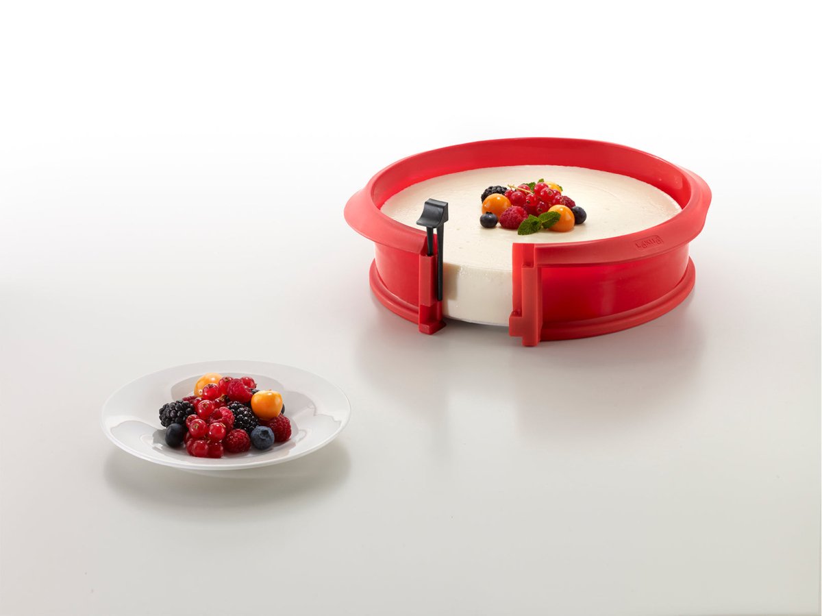 Molde Desmontable Circular Silicona Platino Rojo 23 cm Lékué - shop_name