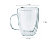 Taza de Cristal Doble Pared 350 ml Nerthus - shop_name